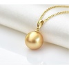 image:imageWife Jewelry Plated 18K Gold  Genuine South Sea Golden Pearl Jewelry Pendant Necklace for Women Birthday Jewelry for Girlfriend Valentines Day for Wife Mothers Day for Mom Grandma NO11277