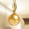 image:imageWife Jewelry Plated 18K Gold  Genuine South Sea Golden Pearl Jewelry Pendant Necklace for Women Birthday Jewelry for Girlfriend Valentines Day for Wife Mothers Day for Mom Grandma NO11255