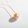 image:imageWife Jewelry Plated 18K Gold  Genuine South Sea Golden Pearl Jewelry Pendant Necklace for Women Birthday Jewelry for Girlfriend Valentines Day for Wife Mothers Day for Mom Grandma NO11298