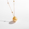 image:imageWife Jewelry Plated 18K Gold  Genuine South Sea Golden Pearl Jewelry Pendant Necklace for Women Birthday Jewelry for Girlfriend Valentines Day for Wife Mothers Day for Mom Grandma NO11285