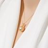 image:imageWife Jewelry Plated 18K Gold  Genuine South Sea Golden Pearl Jewelry Pendant Necklace for Women Birthday Jewelry for Girlfriend Valentines Day for Wife Mothers Day for Mom Grandma NO11238