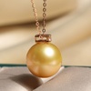 image:imageWife Jewelry Plated 18K Gold  Genuine South Sea Golden Pearl Jewelry Pendant Necklace for Women Birthday Jewelry for Girlfriend Valentines Day for Wife Mothers Day for Mom Grandma NO11271