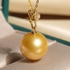 image:imageWife Jewelry Plated 18K Gold  Genuine South Sea Golden Pearl Jewelry Pendant Necklace for Women Birthday Jewelry for Girlfriend Valentines Day for Wife Mothers Day for Mom Grandma NO11260