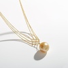 image:imageWife Jewelry Plated 18K Gold  Genuine South Sea Golden Pearl Jewelry Pendant Necklace for Women Birthday Jewelry for Girlfriend Valentines Day for Wife Mothers Day for Mom Grandma NO11290