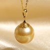 image:imageWife Jewelry Plated 18K Gold  Genuine South Sea Golden Pearl Jewelry Pendant Necklace for Women Birthday Jewelry for Girlfriend Valentines Day for Wife Mothers Day for Mom Grandma NO11258