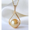 image:imageWife Jewelry Plated 18K Gold  Genuine South Sea Golden Pearl Jewelry Pendant Necklace for Women Birthday Jewelry for Girlfriend Valentines Day for Wife Mothers Day for Mom Grandma NO11253