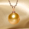 image:imageWife Jewelry Plated 18K Gold  Genuine South Sea Golden Pearl Jewelry Pendant Necklace for Women Birthday Jewelry for Girlfriend Valentines Day for Wife Mothers Day for Mom Grandma NO11275