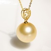 image:imageWife Jewelry Plated 18K Gold  Genuine South Sea Golden Pearl Jewelry Pendant Necklace for Women Birthday Jewelry for Girlfriend Valentines Day for Wife Mothers Day for Mom Grandma NO11235