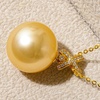 image:imageWife Jewelry Plated 18K Gold  Genuine South Sea Golden Pearl Jewelry Pendant Necklace for Women Birthday Jewelry for Girlfriend Valentines Day for Wife Mothers Day for Mom Grandma NO11238