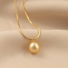 image:imageWife Jewelry Plated 18K Gold  Genuine South Sea Golden Pearl Jewelry Pendant Necklace for Women Birthday Jewelry for Girlfriend Valentines Day for Wife Mothers Day for Mom Grandma NO11307