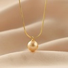 image:imageWife Jewelry Plated 18K Gold  Genuine South Sea Golden Pearl Jewelry Pendant Necklace for Women Birthday Jewelry for Girlfriend Valentines Day for Wife Mothers Day for Mom Grandma NO11307