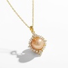 image:imageWife Jewelry Plated 18K Gold  Genuine South Sea Golden Pearl Jewelry Pendant Necklace for Women Birthday Jewelry for Girlfriend Valentines Day for Wife Mothers Day for Mom Grandma NO11306
