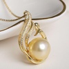 image:imageWife Jewelry Plated 18K Gold  Genuine South Sea Golden Pearl Jewelry Pendant Necklace for Women Birthday Jewelry for Girlfriend Valentines Day for Wife Mothers Day for Mom Grandma NO11251