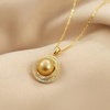 image:imageWife Jewelry Plated 18K Gold  Genuine South Sea Golden Pearl Jewelry Pendant Necklace for Women Birthday Jewelry for Girlfriend Valentines Day for Wife Mothers Day for Mom Grandma NO11310