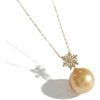 image:imageWife Jewelry Plated 18K Gold  Genuine South Sea Golden Pearl Jewelry Pendant Necklace for Women Birthday Jewelry for Girlfriend Valentines Day for Wife Mothers Day for Mom Grandma NO11292