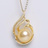 image:imageWife Jewelry Plated 18K Gold  Genuine South Sea Golden Pearl Jewelry Pendant Necklace for Women Birthday Jewelry for Girlfriend Valentines Day for Wife Mothers Day for Mom Grandma NO11251
