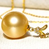 image:imageWife Jewelry Plated 18K Gold  Genuine South Sea Golden Pearl Jewelry Pendant Necklace for Women Birthday Jewelry for Girlfriend Valentines Day for Wife Mothers Day for Mom Grandma NO11267