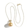 image:imageWife Jewelry Plated 18K Gold  Genuine South Sea Golden Pearl Jewelry Pendant Necklace for Women Birthday Jewelry for Girlfriend Valentines Day for Wife Mothers Day for Mom Grandma NO11292