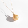 image:imageWife Jewelry Plated 18K Gold  Genuine South Sea Golden Pearl Jewelry Pendant Necklace for Women Birthday Jewelry for Girlfriend Valentines Day for Wife Mothers Day for Mom Grandma NO11284