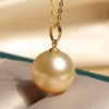 image:imageWife Jewelry Plated 18K Gold  Genuine South Sea Golden Pearl Jewelry Pendant Necklace for Women Birthday Jewelry for Girlfriend Valentines Day for Wife Mothers Day for Mom Grandma NO11270