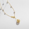 image:imageWife Jewelry Plated 18K Gold  Genuine South Sea Golden Pearl Jewelry Pendant Necklace for Women Birthday Jewelry for Girlfriend Valentines Day for Wife Mothers Day for Mom Grandma NO11295