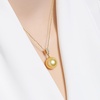 image:imageWife Jewelry Plated 18K Gold  Genuine South Sea Golden Pearl Jewelry Pendant Necklace for Women Birthday Jewelry for Girlfriend Valentines Day for Wife Mothers Day for Mom Grandma NO11273