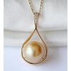 image:imageWife Jewelry Plated 18K Gold  Genuine South Sea Golden Pearl Jewelry Pendant Necklace for Women Birthday Jewelry for Girlfriend Valentines Day for Wife Mothers Day for Mom Grandma NO11253