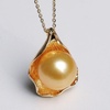 image:imageWife Jewelry Plated 18K Gold  Genuine South Sea Golden Pearl Jewelry Pendant Necklace for Women Birthday Jewelry for Girlfriend Valentines Day for Wife Mothers Day for Mom Grandma NO11250