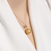 image:imageWife Jewelry Plated 18K Gold  Genuine South Sea Golden Pearl Jewelry Pendant Necklace for Women Birthday Jewelry for Girlfriend Valentines Day for Wife Mothers Day for Mom Grandma NO11260
