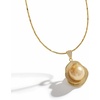 image:imageWife Jewelry Plated 18K Gold  Genuine South Sea Golden Pearl Jewelry Pendant Necklace for Women Birthday Jewelry for Girlfriend Valentines Day for Wife Mothers Day for Mom Grandma NO11303