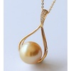 image:imageWife Jewelry Plated 18K Gold  Genuine South Sea Golden Pearl Jewelry Pendant Necklace for Women Birthday Jewelry for Girlfriend Valentines Day for Wife Mothers Day for Mom Grandma NO11253