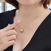 image:imageWife Jewelry Plated 18K Gold  Genuine South Sea Golden Pearl Jewelry Pendant Necklace for Women Birthday Jewelry for Girlfriend Valentines Day for Wife Mothers Day for Mom Grandma NO11247