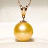 image:imageWife Jewelry Plated 18K Gold  Genuine South Sea Golden Pearl Jewelry Pendant Necklace for Women Birthday Jewelry for Girlfriend Valentines Day for Wife Mothers Day for Mom Grandma NO11257