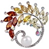 image:imageGifts for Wife Anniversary Brooch for Women Pearl Brooch Real 910mm AAA Quality Handpicked Nature Pearls and D Color Moissanite  Gifts for Mom Girlfriend Her NO11402