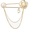 image:imageGifts for Wife Anniversary Brooch for Women Pearl Brooch Real AAA Quality Handpicked Nature Pearls and D Color Moissanite  Gifts for Mom Girlfriend Her NO11180