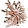 image:imageGifts for Wife Anniversary Brooch for Women Pearl Brooch Real AAA Quality Handpicked Nature Pearls and D Color Moissanite  Gifts for Mom Girlfriend Her NO11208