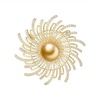 image:imageNONNYL Elegant South Sea Golden Pearl Brooch Pins Costume Jewelry For Women Fashion Christmas Gifts Wife Mom Girlfriend Anniversary Birthday Fine Jewelry Gifts for Her NO2265
