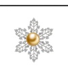 image:imageNONNYL Elegant South Sea Golden Pearl Brooch Pins Costume Jewelry For Women Fashion Christmas Gifts Wife Mom Girlfriend Anniversary Birthday Fine Jewelry Gifts for Her NO1154