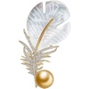 image:imageNONNYL Elegant South Sea Golden Pearl Brooch Pins Costume Jewelry For Women Fashion Christmas Gifts Wife Mom Girlfriend Anniversary Birthday Fine Jewelry Gifts for Her NO2254