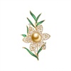 image:imageNONNYL Elegant South Sea Golden Pearl Brooch Pins Costume Jewelry For Women Fashion Christmas Gifts Wife Mom Girlfriend Anniversary Birthday Fine Jewelry Gifts for Her NO2260