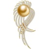 image:imageNONNYL Elegant South Sea Golden Pearl Brooch Pins Costume Jewelry For Women Fashion Christmas Gifts Wife Mom Girlfriend Anniversary Birthday Fine Jewelry Gifts for Her NO2237