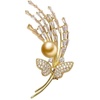 image:imageNONNYL Elegant South Sea Golden Pearl Brooch Pins Costume Jewelry For Women Fashion Christmas Gifts Wife Mom Girlfriend Anniversary Birthday Fine Jewelry Gifts for Her NO2244
