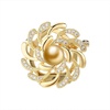 image:imageNONNYL Elegant South Sea Golden Pearl Brooch Pins Costume Jewelry For Women Fashion Christmas Gifts Wife Mom Girlfriend Anniversary Birthday Fine Jewelry Gifts for Her NO2240