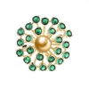 image:imageNONNYL Elegant South Sea Golden Pearl Brooch Pins Costume Jewelry For Women Fashion Christmas Gifts Wife Mom Girlfriend Anniversary Birthday Fine Jewelry Gifts for Her NO2278