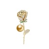 image:imageNONNYL Elegant South Sea Golden Pearl Brooch Pins Costume Jewelry For Women Fashion Christmas Gifts Wife Mom Girlfriend Anniversary Birthday Fine Jewelry Gifts for Her NO2241