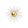 image:imageNONNYL Elegant South Sea Golden Pearl Brooch Pins Costume Jewelry For Women Fashion Christmas Gifts Wife Mom Girlfriend Anniversary Birthday Fine Jewelry Gifts for Her NO1146