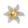 image:imageNONNYL Elegant South Sea Golden Pearl Brooch Pins Costume Jewelry For Women Fashion Christmas Gifts Wife Mom Girlfriend Anniversary Birthday Fine Jewelry Gifts for Her NO1144