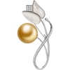 image:imageNONNYL Elegant South Sea Golden Pearl Brooch Pins Costume Jewelry For Women Fashion Christmas Gifts Wife Mom Girlfriend Anniversary Birthday Fine Jewelry Gifts for Her NO2257