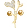 image:imageNONNYL Elegant South Sea Golden Pearl Brooch Pins Costume Jewelry For Women Fashion Christmas Gifts Wife Mom Girlfriend Anniversary Birthday Fine Jewelry Gifts for Her NO1139