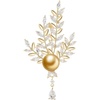 image:imageNONNYL Elegant South Sea Golden Pearl Brooch Pins Costume Jewelry For Women Fashion Christmas Gifts Wife Mom Girlfriend Anniversary Birthday Fine Jewelry Gifts for Her NO2243